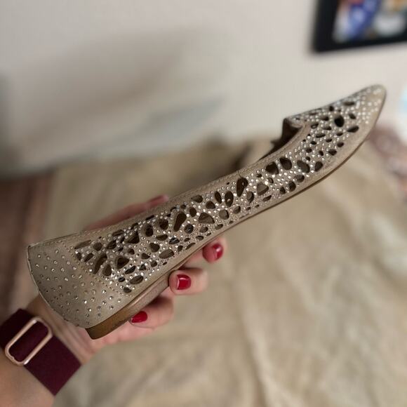 KARL LAGERFELD 😎 Paris: “The Nina” - Diamond Studded Slip-On Flats (Size 7) - Picture 14 of 15